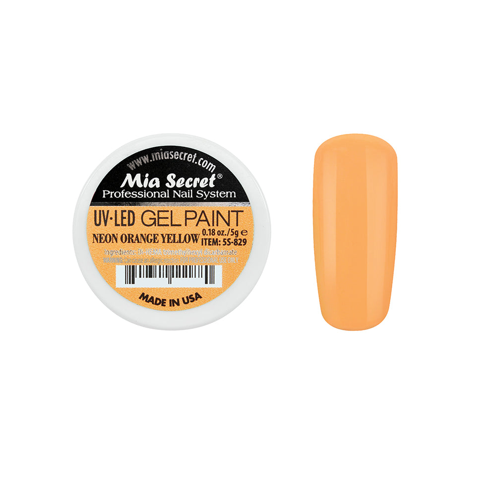 Gel Paint Neon Orange Yellow