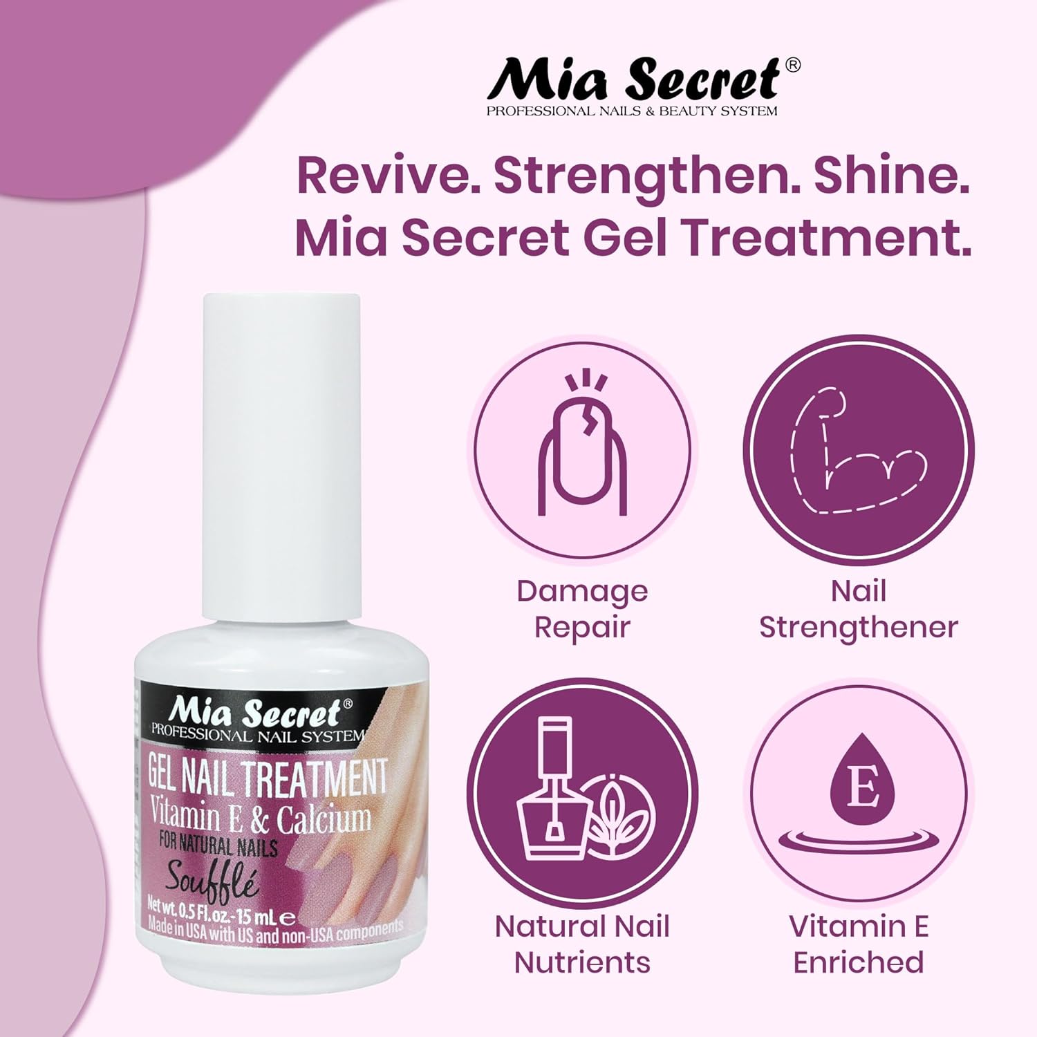 Gel Nail Treatment (With Vitamin E & Calcium)
