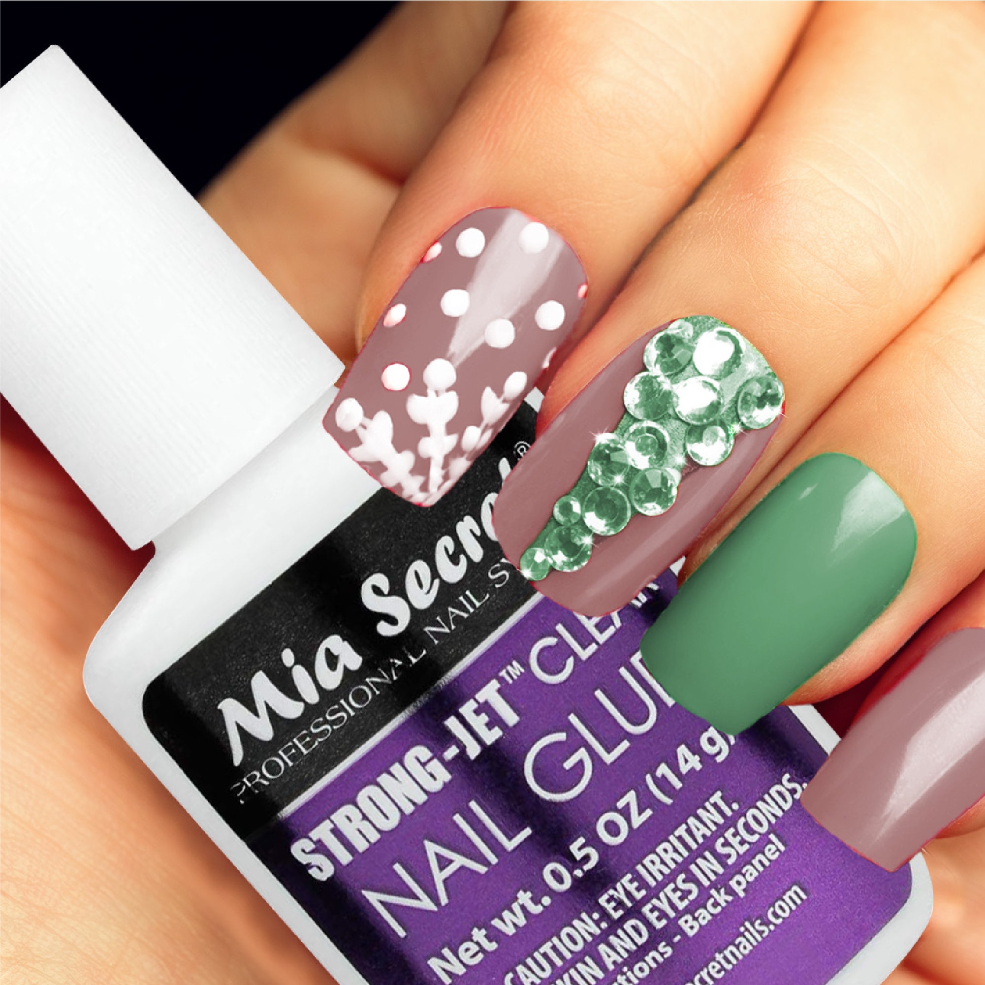 STRONGJET NAIL GLUE (Brush-On 8g and 1/2 oz.)