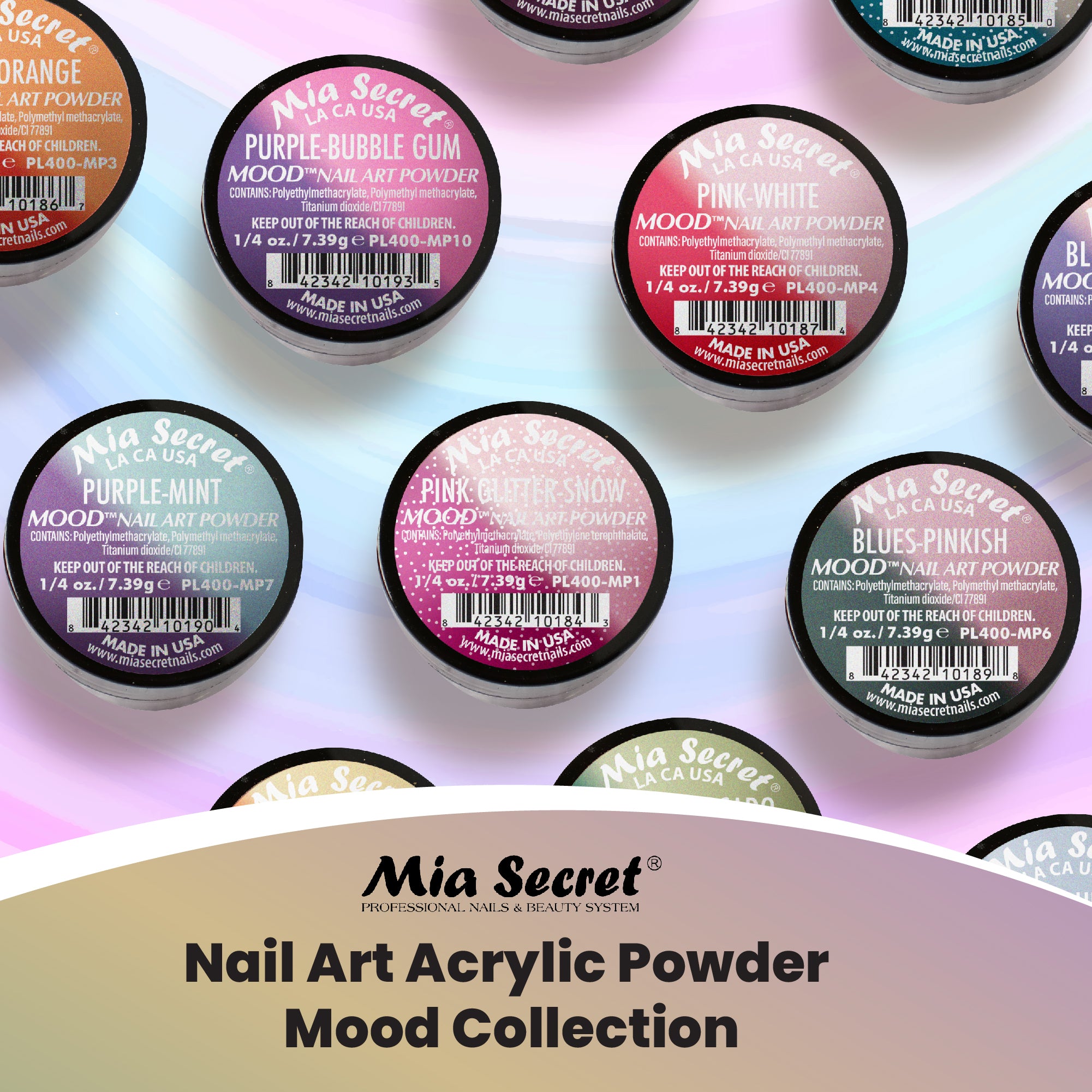MOOD Nail Art Powder Collection (12PC)