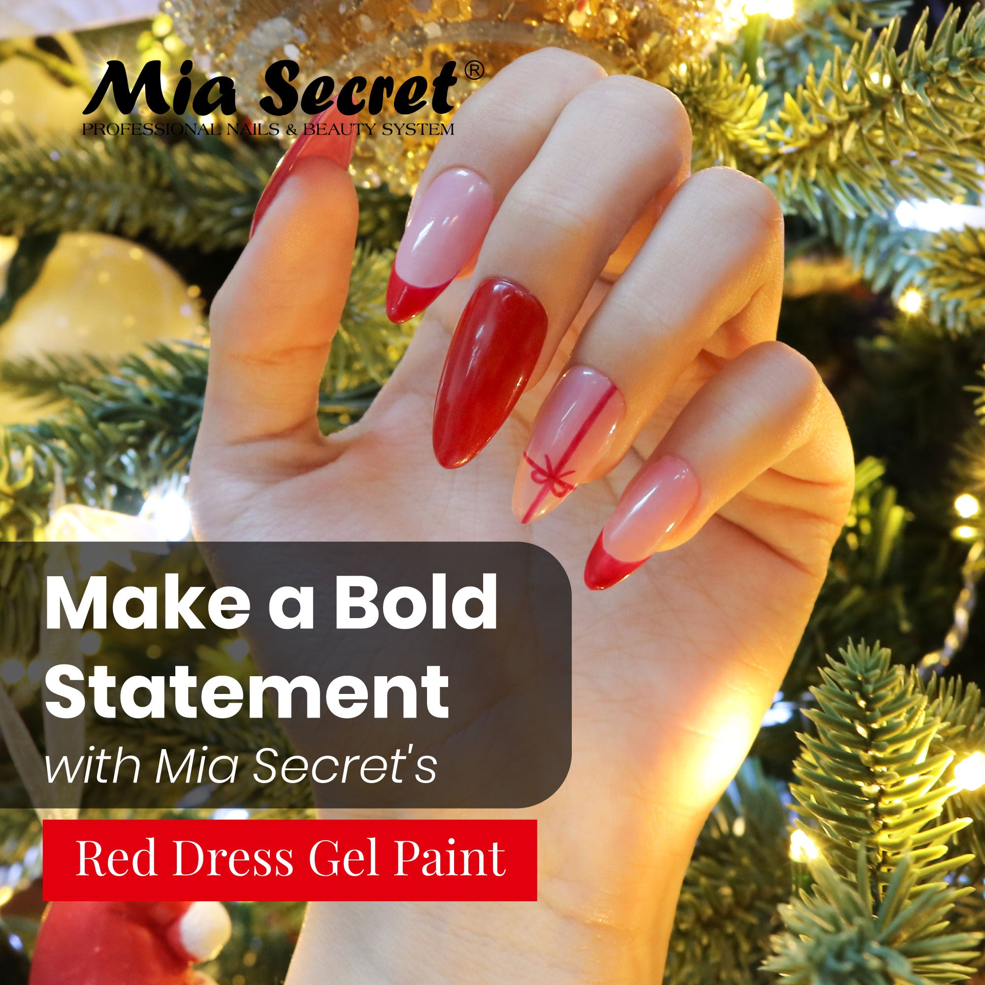 Gel Paint Red Dress