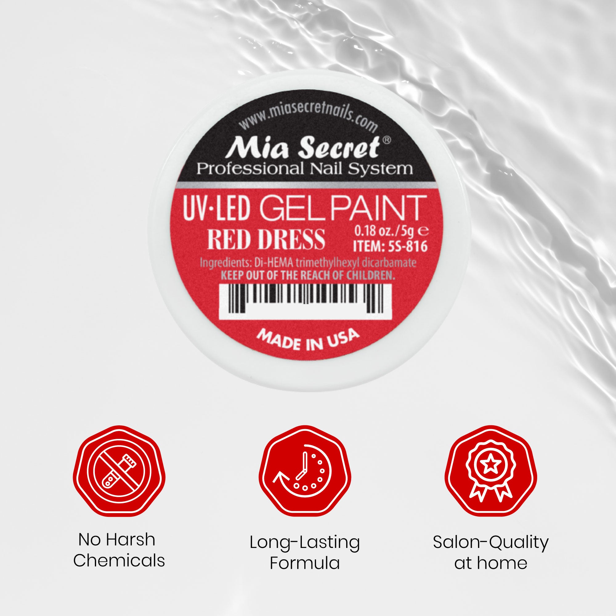 Gel Paint Red Dress