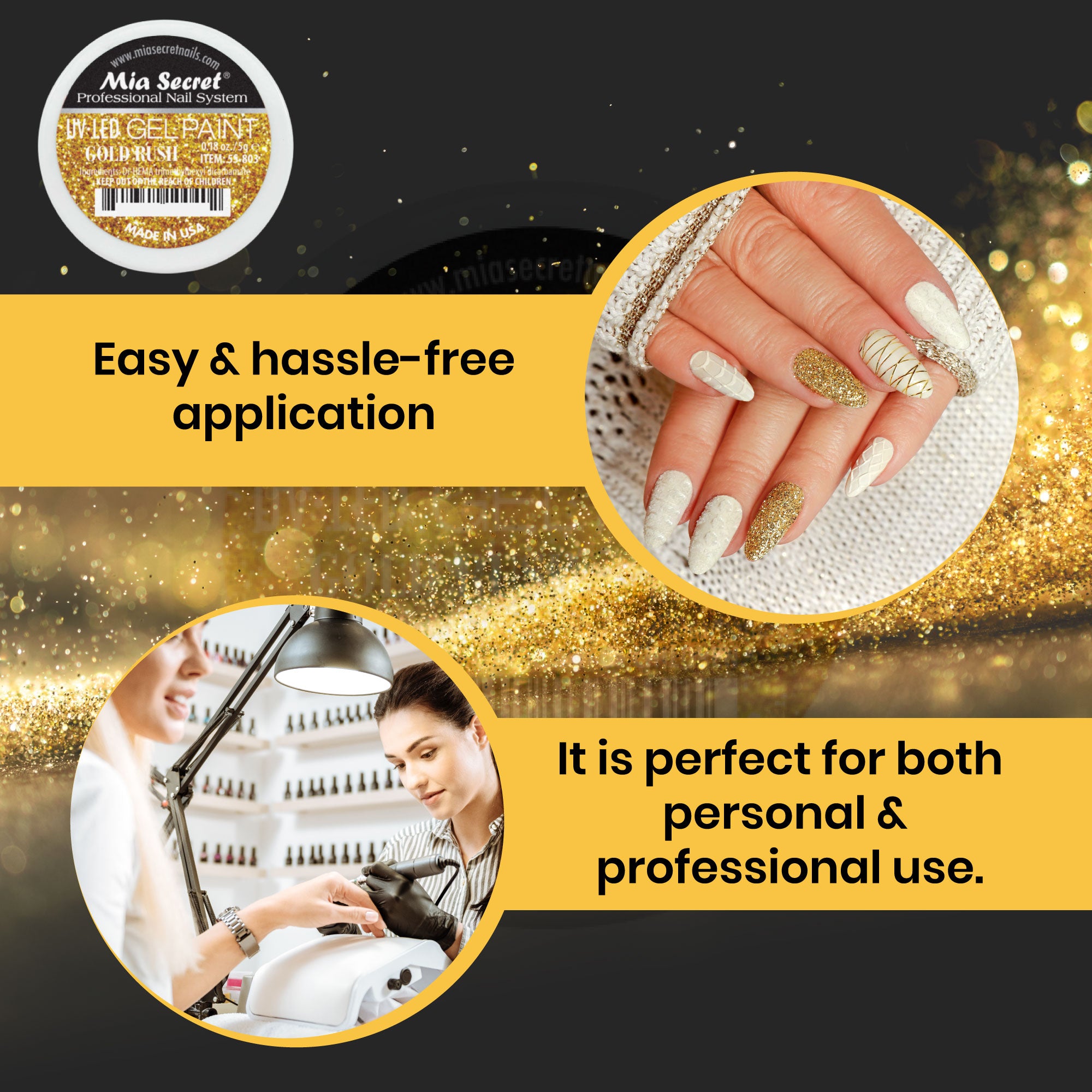 Gel Paint Gold Rush