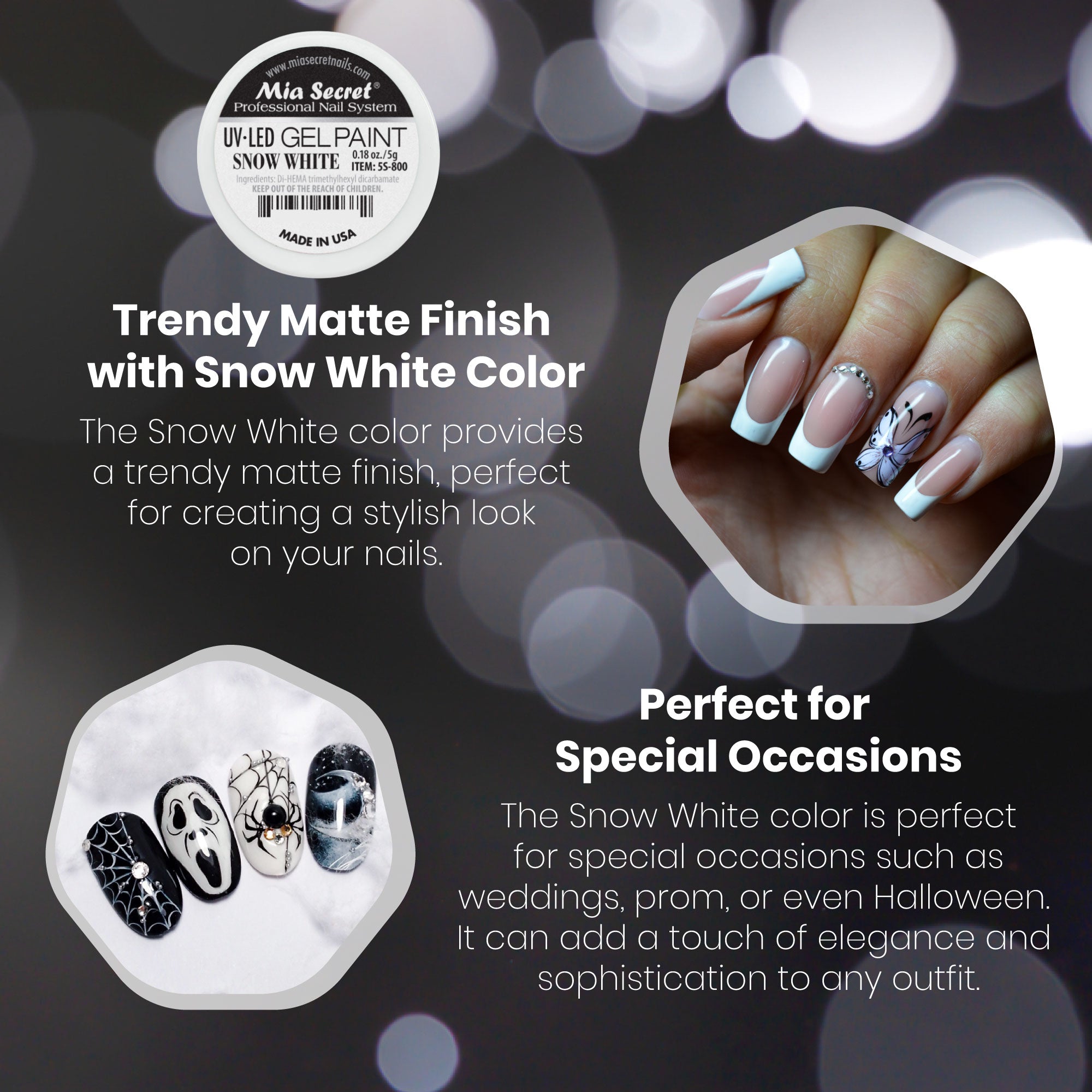 Gel Paint Snow White