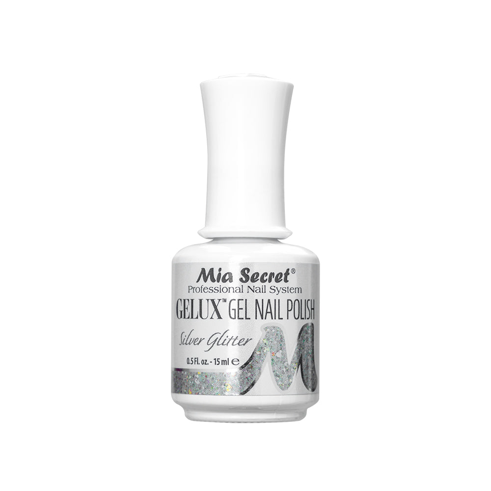 Gelux Gel Polish Silver Glitter