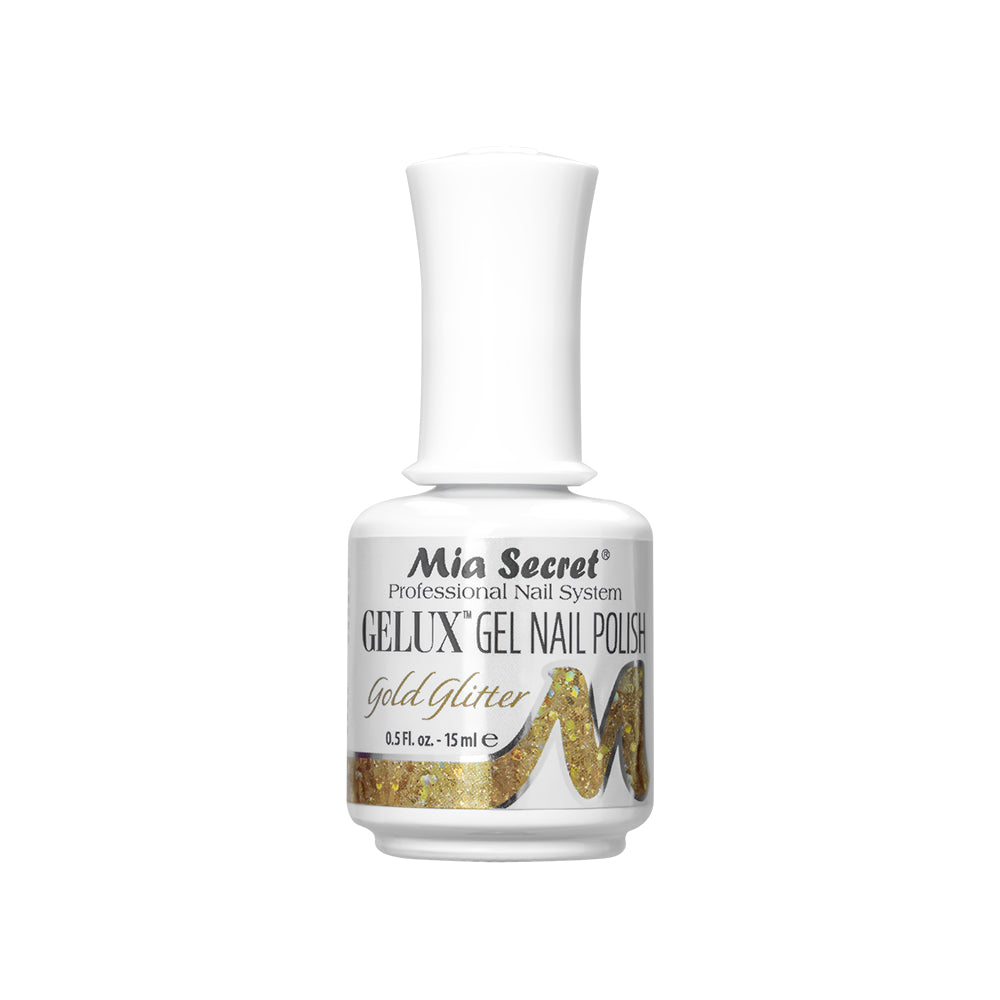 Gelux Gel Polish Gold Glitter