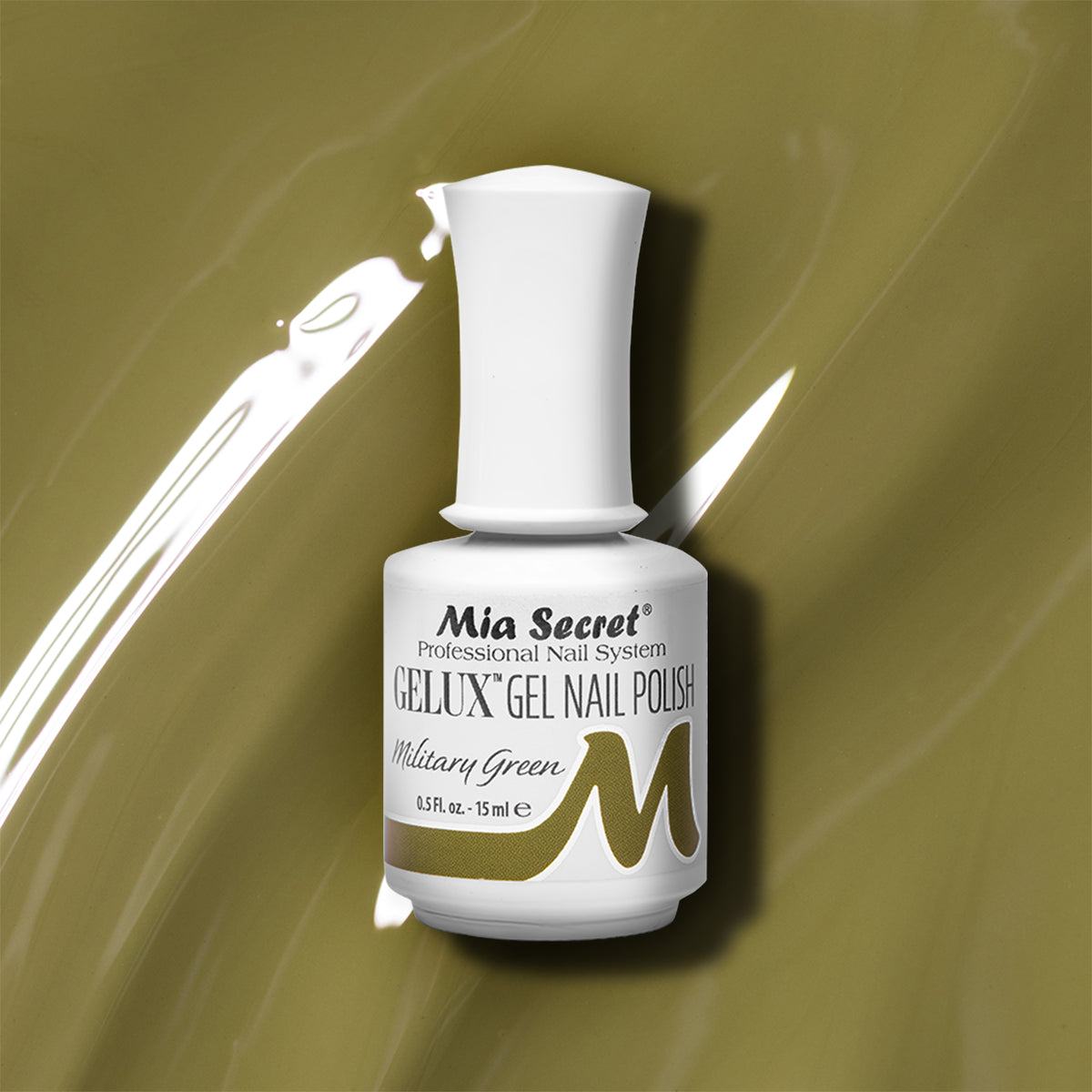 Gelux Gel Polish Military Green