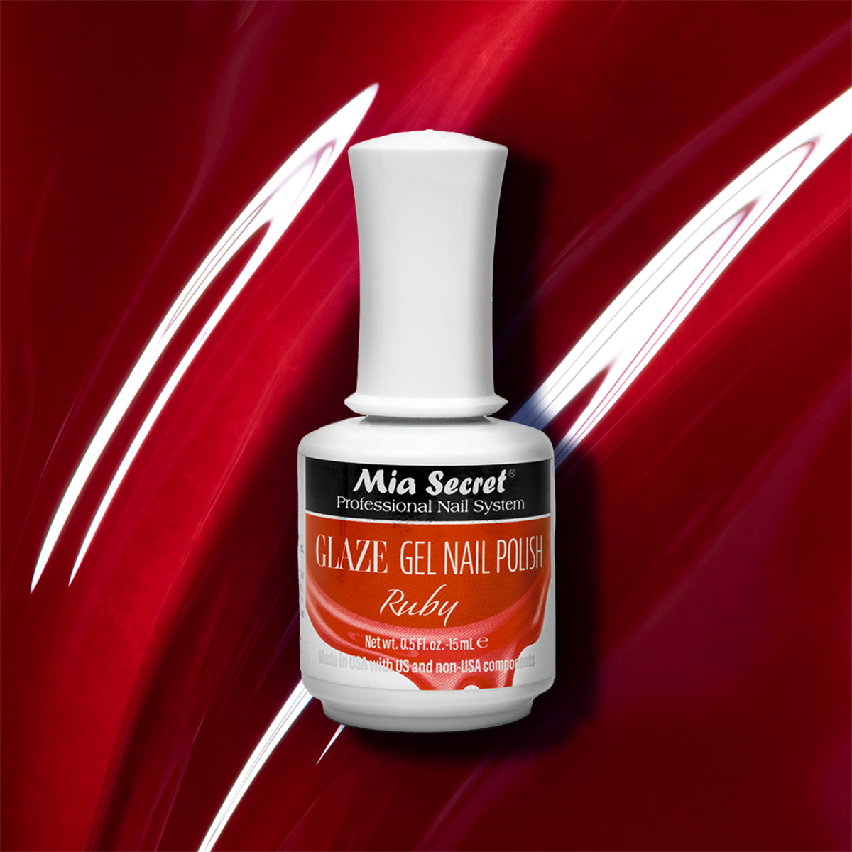 Glaze Gelux Gel Polish Ruby by Mia Secret