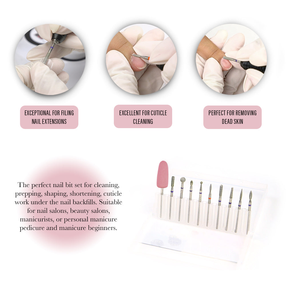 Russian Dry Manicure Drill Bits Kit