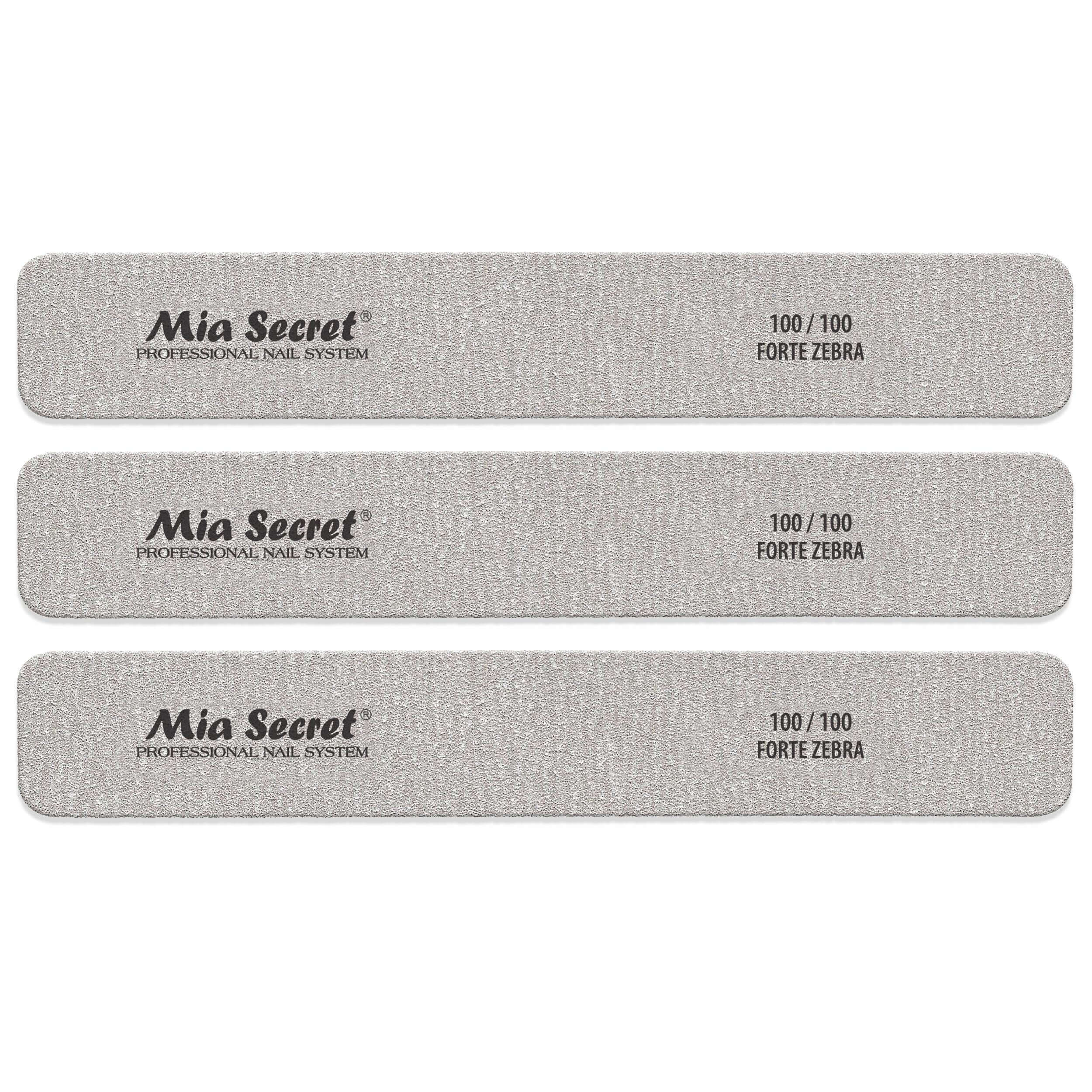Forte Zebra Jumbo Nail File 100/100 Pink Center