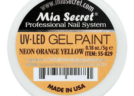 Gel Paint Neon Orange Yellow
