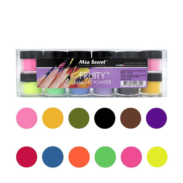 Fruity Nail Art Powder Collection (12pc)
