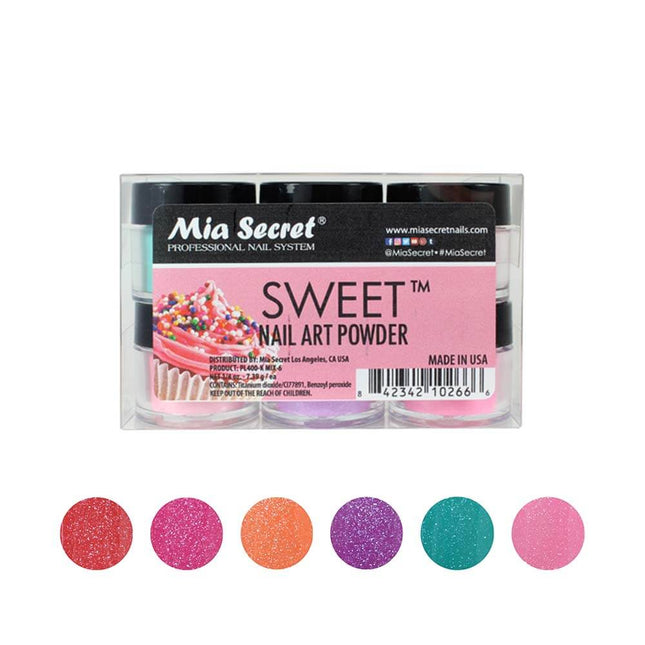 Sweet Nail Art Powder Collection (6PC)