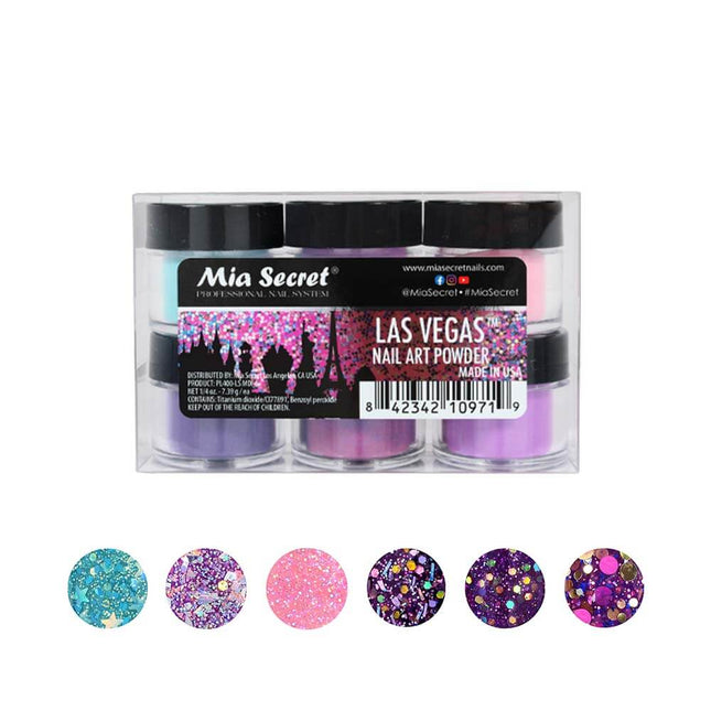 Las Vegas Nail Art Powder Collection (6PC)