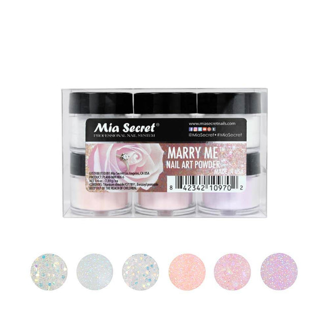 Marry Me Nail Art Powder Collection (6PC)
