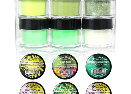 Green Paradise Colored Acrylic Powder Collection (Remix series)