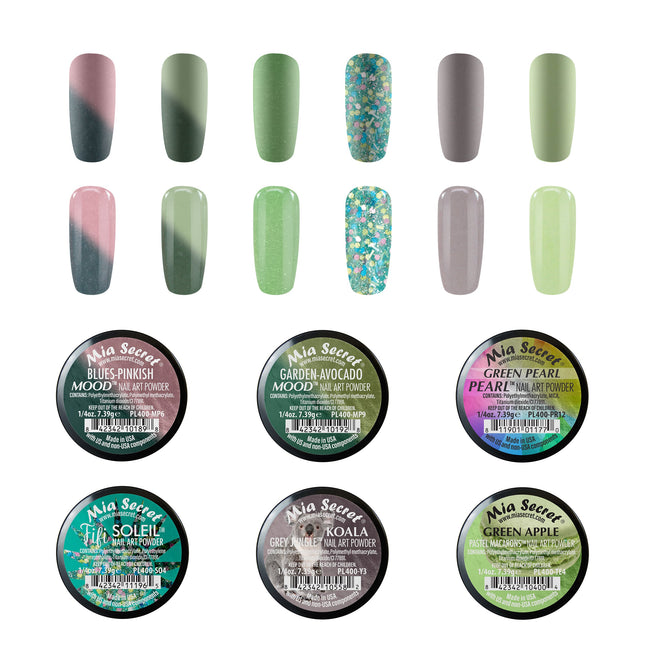 Winter Themed Acrylic Powder Collections (6PC)