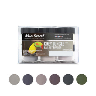 Grey Jungle Nail Art Powder Collection