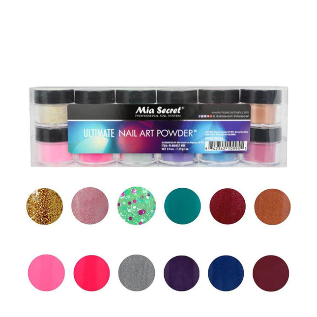 Ultimate Nail Art Powder Collection (12PC)
