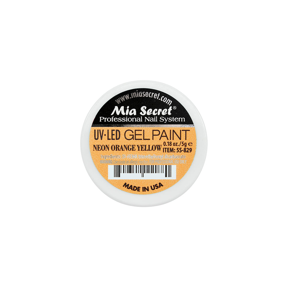 Gel Paint Neon Orange Yellow