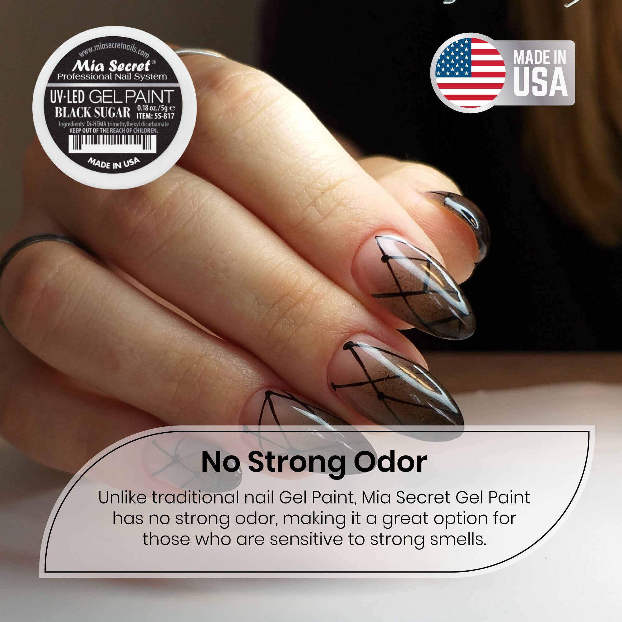 Gel Paint Black Sugar