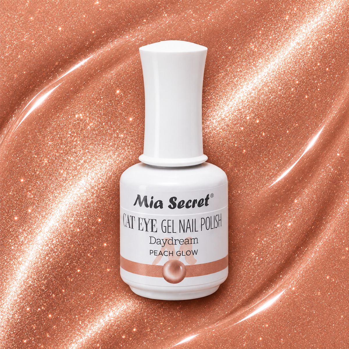 Peach Glow Cat Eye Gel Polish