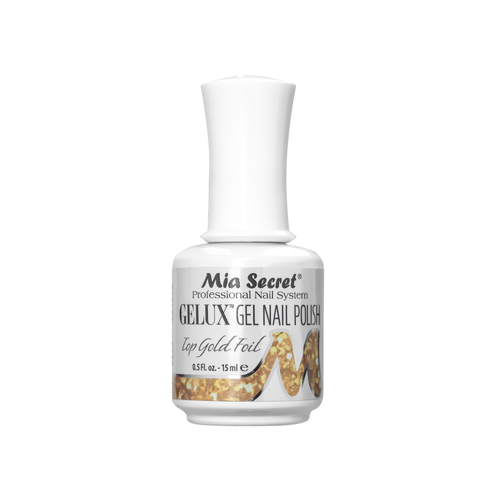 Gelux Gel Polish Top Gold Foil