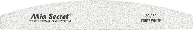 Forte White Halfmoon Nail File (singles)