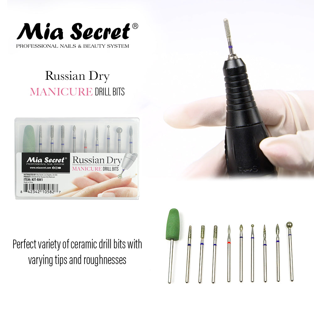 Russian Dry Manicure Drill Bits Kit