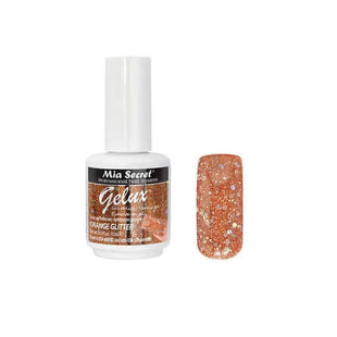 Gelux Gel Polish Orange Glitter