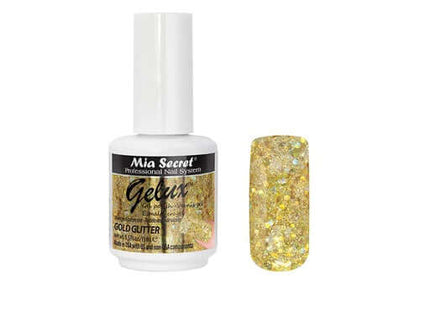 Gelux Gel Polish Gold Glitter