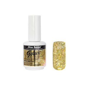 Gelux Gel Polish Gold Glitter