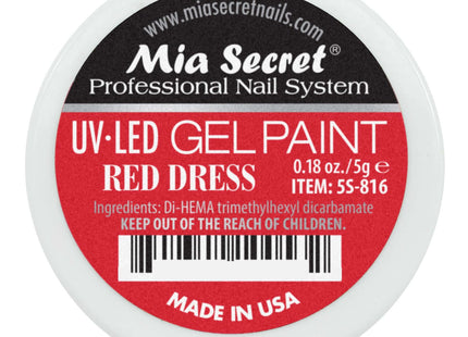 Gel Paint Red Dress