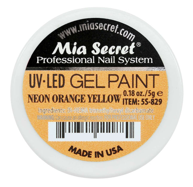 Gel Paint Neon Orange Yellow