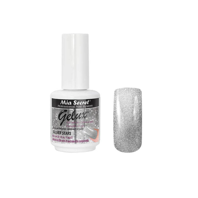 Gelux Gel Polish Silver Stars