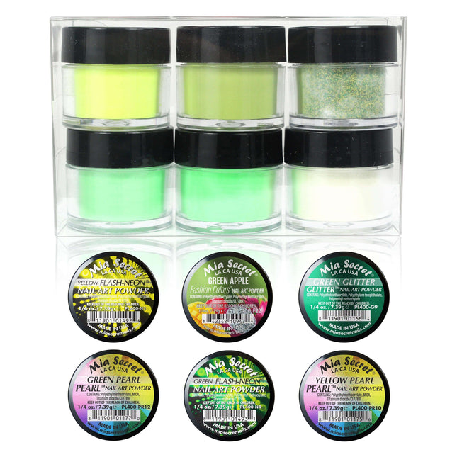 Green Paraise Colored Acrylic Powder Collection (Remix series)