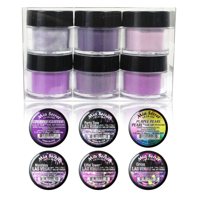 Amethyst Colored Acrylic Powder Collection (Remix series)