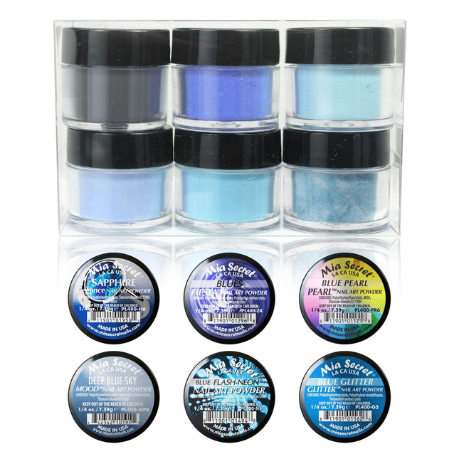 Bleu Paradise Colored Acrylic Powder Collection (Remix series)