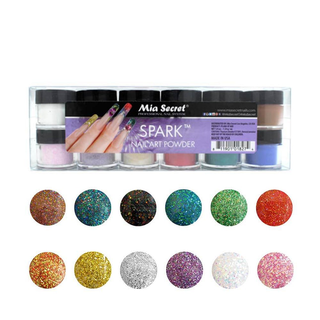 Spark Nail Art Powder Collection (12PC)