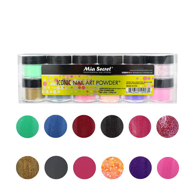 Iconic Nail Art Powder Collection (12PC)