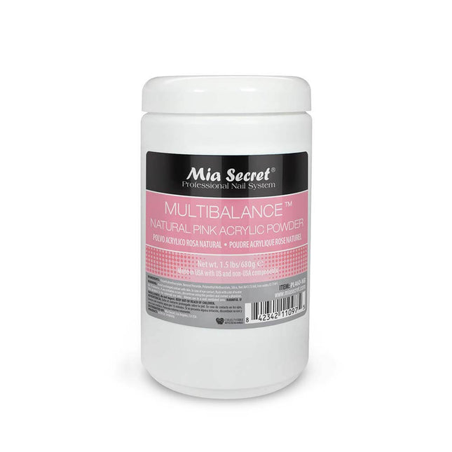 Multibalance Natural Pink Acrylic Powder Salon Sizes