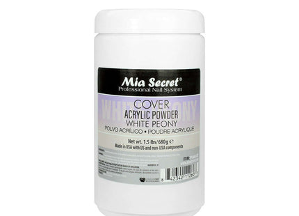 Cover White Peony Acrylic Powder Salon Size