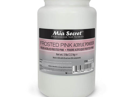 Frosted Pink Acrylic Powder Salon Sizes