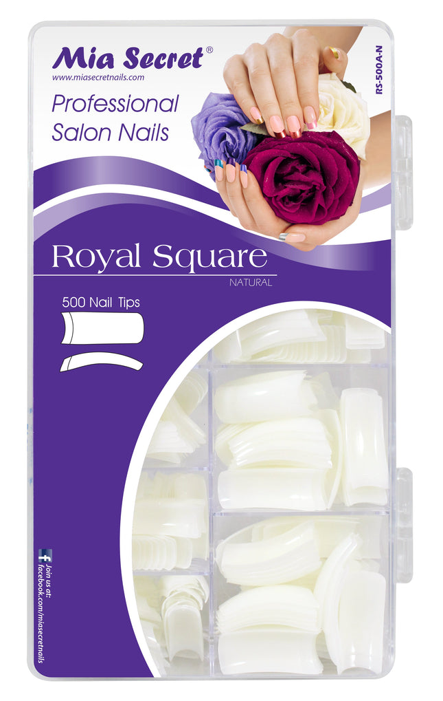 Royal Square Nail Tips  (500 tips)