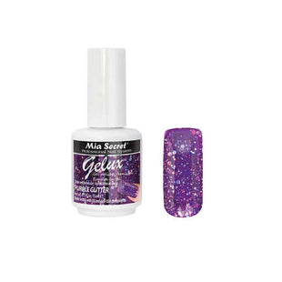 Gelux Gel Polish Purple Glitter