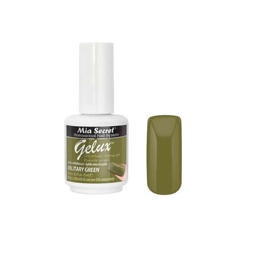 Gelux Gel Polish Military Green